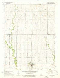 Download a high-resolution, GPS-compatible USGS topo map for Cawker City, KS (1976 edition)