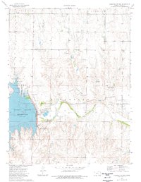 preview thumbnail of historical topo map of Trego County, KS in 1974