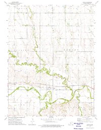 Download a high-resolution, GPS-compatible USGS topo map for Cedar, KS (1975 edition)