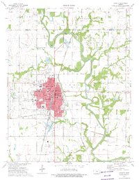 Download a high-resolution, GPS-compatible USGS topo map for Chanute, KS (1975 edition)