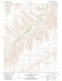 Download a high-resolution, GPS-compatible USGS topo map for Chardon NW, KS (1981 edition)