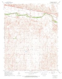 preview thumbnail of historical topo map of Gray County, KS in 1968