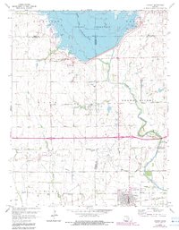 Download a high-resolution, GPS-compatible USGS topo map for Cheney, KS (1983 edition)