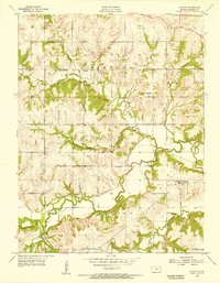 Download a high-resolution, GPS-compatible USGS topo map for Clinton, KS (1956 edition)