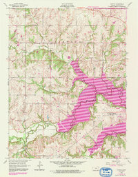 preview thumbnail of historical topo map of Douglas County, KS in 1955