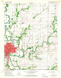 Download a high-resolution, GPS-compatible USGS topo map for Coffeyville East, KS (1964 edition)