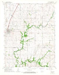 Download a high-resolution, GPS-compatible USGS topo map for Colony, KS (1967 edition)