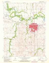 preview thumbnail of historical topo map of Concordia, KS in 1965