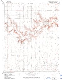 Download a high-resolution, GPS-compatible USGS topo map for Coronado Cemetery, KS (1993 edition)