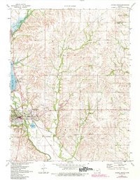 Download a high-resolution, GPS-compatible USGS topo map for Council Grove, KS (1984 edition)