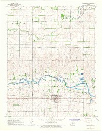 Download a high-resolution, GPS-compatible USGS topo map for Cunningham, KS (1968 edition)