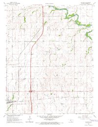 Download a high-resolution, GPS-compatible USGS topo map for Dalton, KS (1966 edition)