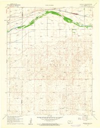preview thumbnail of historical topo map of Finney County, KS in 1960