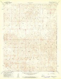 preview thumbnail of historical topo map of Kearny County, KS in 1960