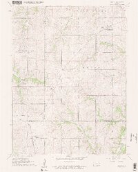 1961 Map of Denton, 1962 Print