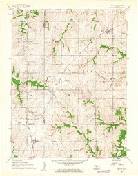 Download a high-resolution, GPS-compatible USGS topo map for Denton, KS (1962 edition)