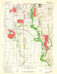 Download a high-resolution, GPS-compatible USGS topo map for Derby, KS (1961 edition)