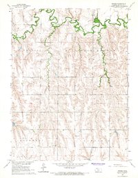 Download a high-resolution, GPS-compatible USGS topo map for Devizes, KS (1966 edition)