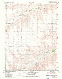 Download a high-resolution, GPS-compatible USGS topo map for Dewey Ranch, KS (1981 edition)