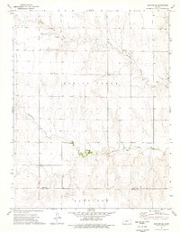 Download a high-resolution, GPS-compatible USGS topo map for Dighton SE, KS (1976 edition)