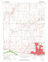 Download a high-resolution, GPS-compatible USGS topo map for Dodge City, KS (1969 edition)