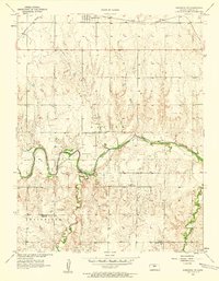 Download a high-resolution, GPS-compatible USGS topo map for Dorrance SW, KS (1958 edition)