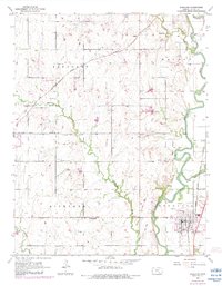 Download a high-resolution, GPS-compatible USGS topo map for Douglass, KS (1983 edition)