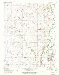 Download a high-resolution, GPS-compatible USGS topo map for Douglass, KS (1982 edition)