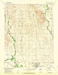 Download a high-resolution, GPS-compatible USGS topo map for Downs North, KS (1962 edition)