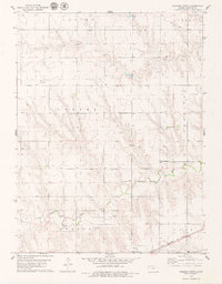 preview thumbnail of historical topo map of Decatur County, KS in 1978