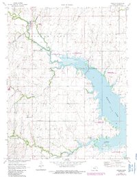Download a high-resolution, GPS-compatible USGS topo map for Durham, KS (1985 edition)