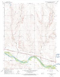 Download a high-resolution, GPS-compatible USGS topo map for East Bridge Creek South, KS (1993 edition)