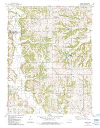 Download a high-resolution, GPS-compatible USGS topo map for Easton, KS (1984 edition)