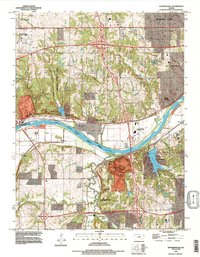 Download a high-resolution, GPS-compatible USGS topo map for Edwardsville, KS (1996 edition)