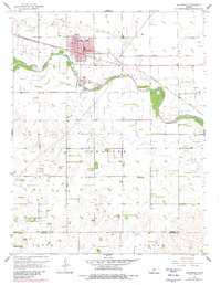 Download a high-resolution, GPS-compatible USGS topo map for Ellinwood, KS (1980 edition)