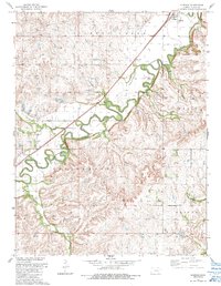 Download a high-resolution, GPS-compatible USGS topo map for Elmdale, KS (1990 edition)