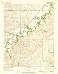 Download a high-resolution, GPS-compatible USGS topo map for Elmdale, KS (1958 edition)