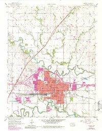 preview thumbnail of historical topo map of Emporia, KS in 1957