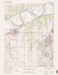 1951 Map of Eudora, 1978 Print