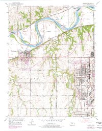 Download a high-resolution, GPS-compatible USGS topo map for Eudora, KS (1978 edition)
