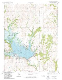 Download a high-resolution, GPS-compatible USGS topo map for Fall River Lake, KS (1978 edition)