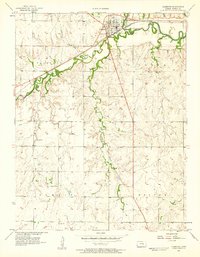 Download a high-resolution, GPS-compatible USGS topo map for Florence, KS (1958 edition)