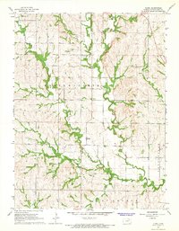 Download a high-resolution, GPS-compatible USGS topo map for Flush, KS (1965 edition)