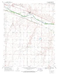 Download a high-resolution, GPS-compatible USGS topo map for Fort Dodge, KS (1971 edition)