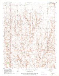 preview thumbnail of historical topo map of Clark County, KS in 1967