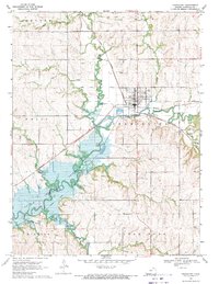 Download a high-resolution, GPS-compatible USGS topo map for Frankfort, KS (1971 edition)