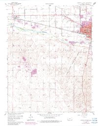 Download a high-resolution, GPS-compatible USGS topo map for Garden City West, KS (1983 edition)