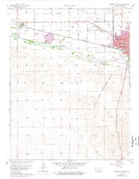 Download a high-resolution, GPS-compatible USGS topo map for Garden City West, KS (1977 edition)