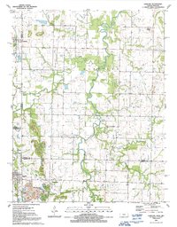 Download a high-resolution, GPS-compatible USGS topo map for Garland, KS (1991 edition)
