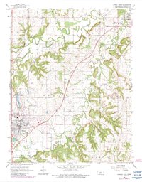 Download a high-resolution, GPS-compatible USGS topo map for Garnett East, KS (1983 edition)